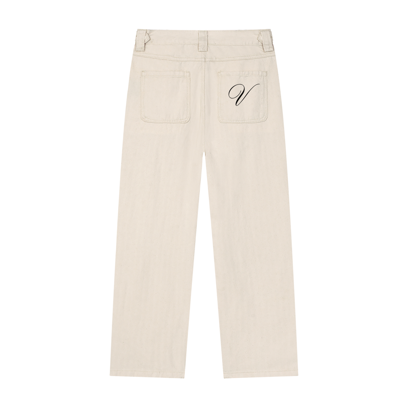 Vior Signature Straight-Leg Jeans – Cream/Tan