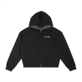 VIOR Plaid Lined Zip Hoodie