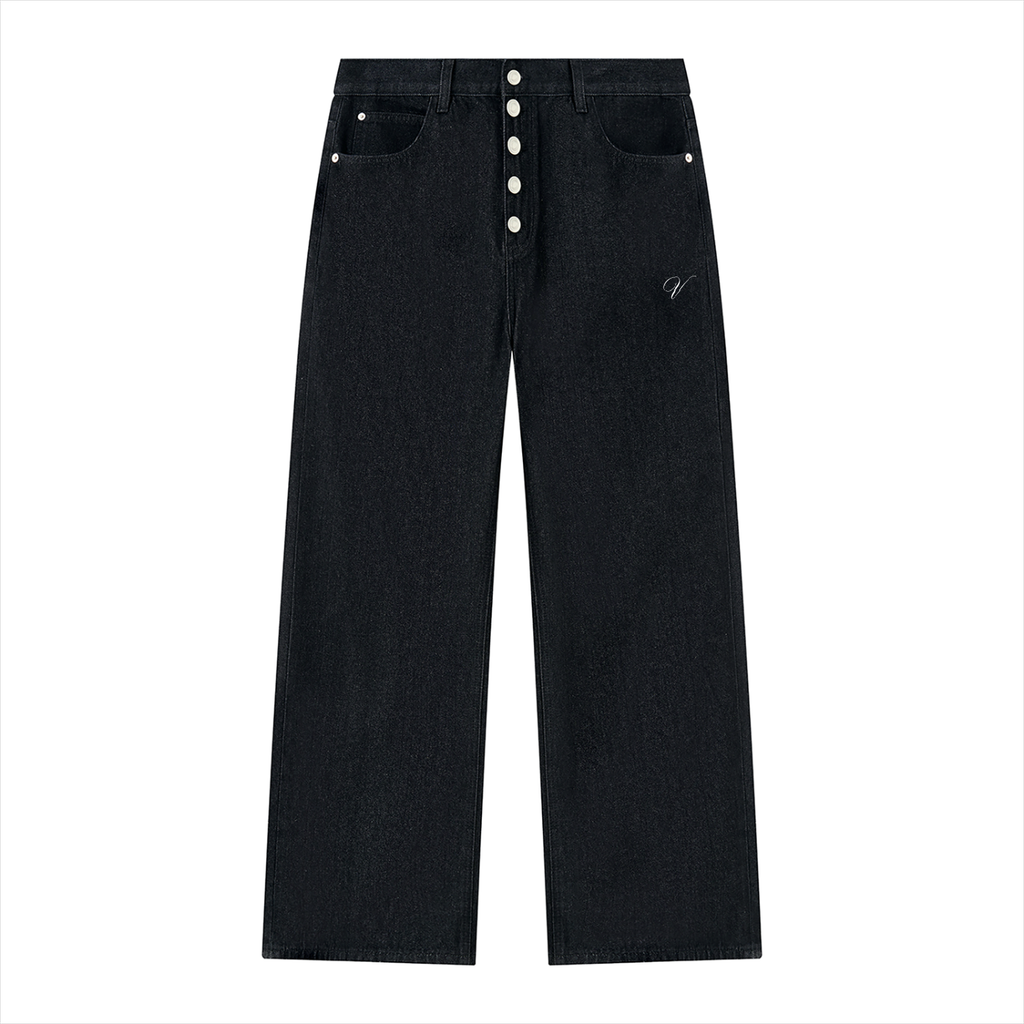 Vior Mercer Vintage Wash Wide-Leg Denim Jeans
