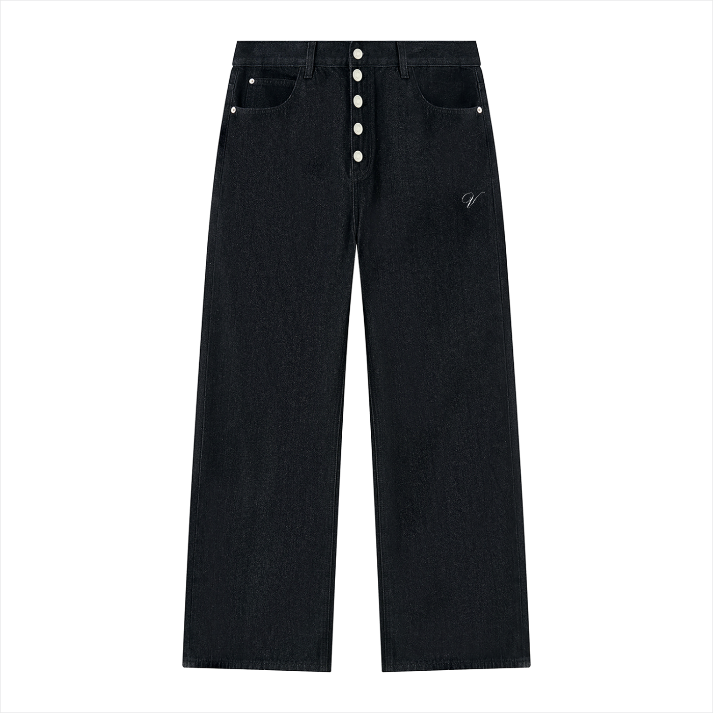 Vior Mercer Vintage Wash Wide-Leg Denim Jeans