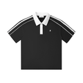 Vior Polo Club Sport Stripe Polo – Black/White