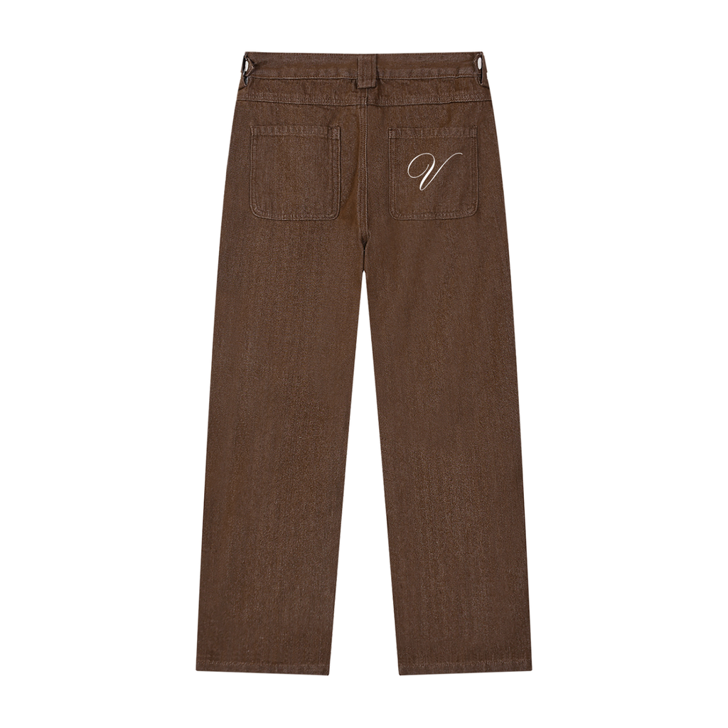 Vior Signature Straight-Leg Jeans – Espresso Brown