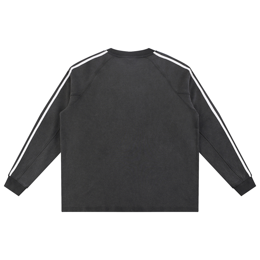 VIOR Snow Wash Stripe Sweatshirt
