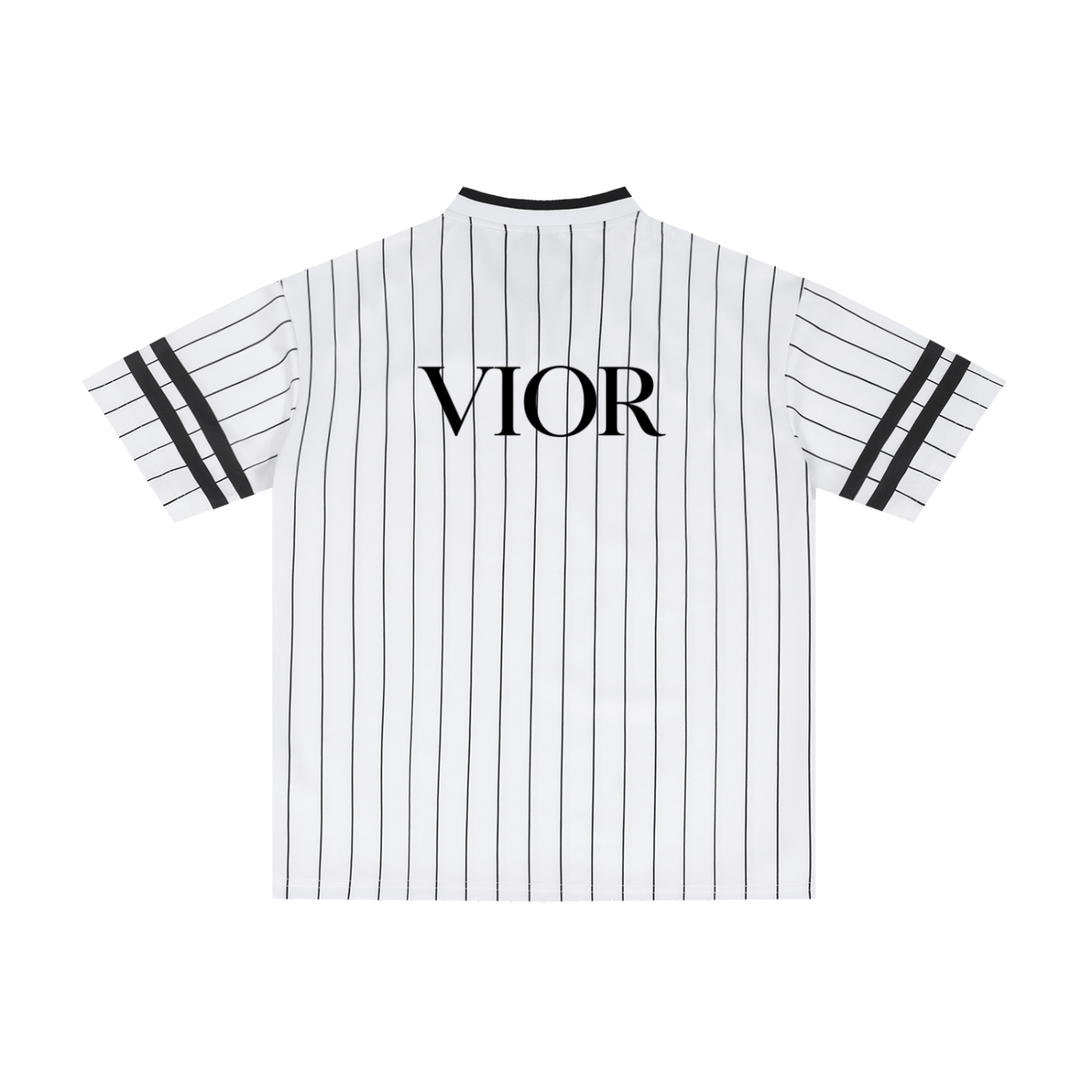 Vior Noir Pinstripe Crest Jersey
