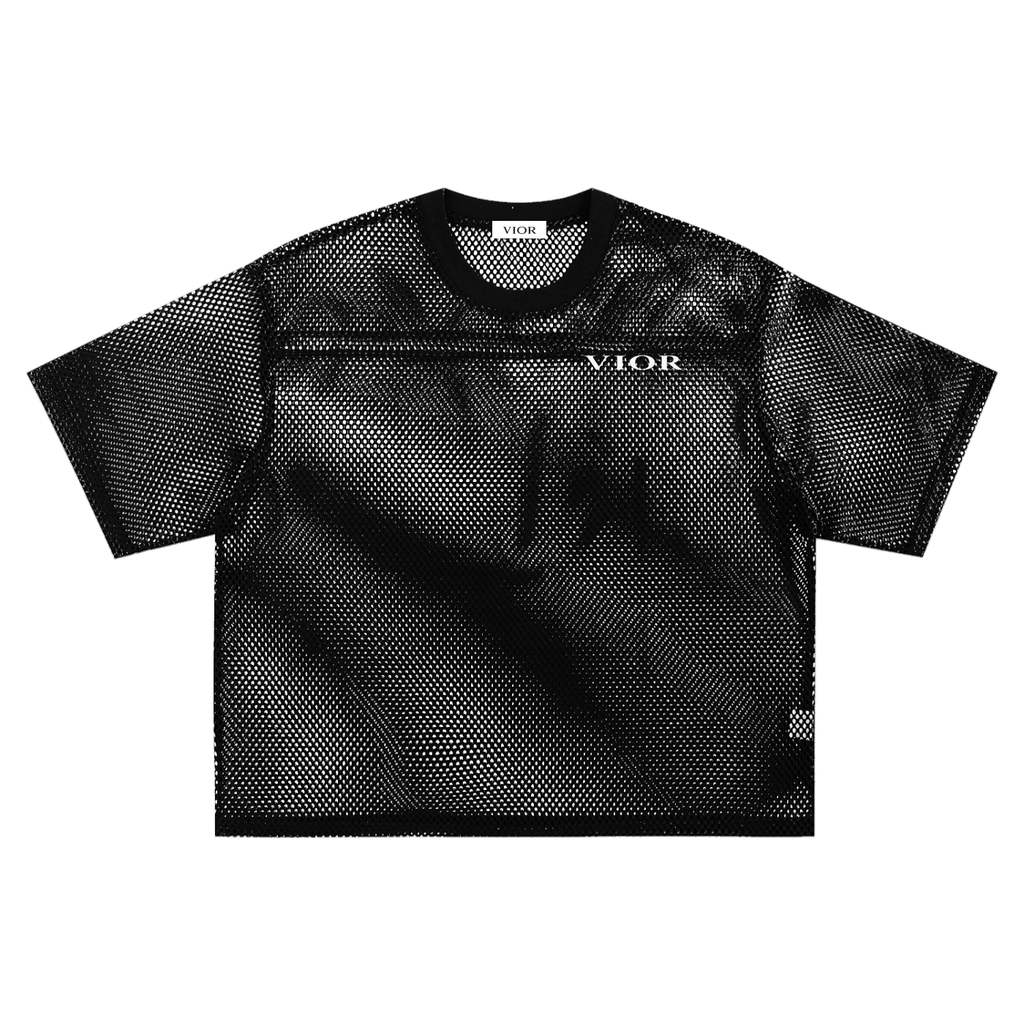 VIOR Sheer Mesh Boxy T-Shirt
