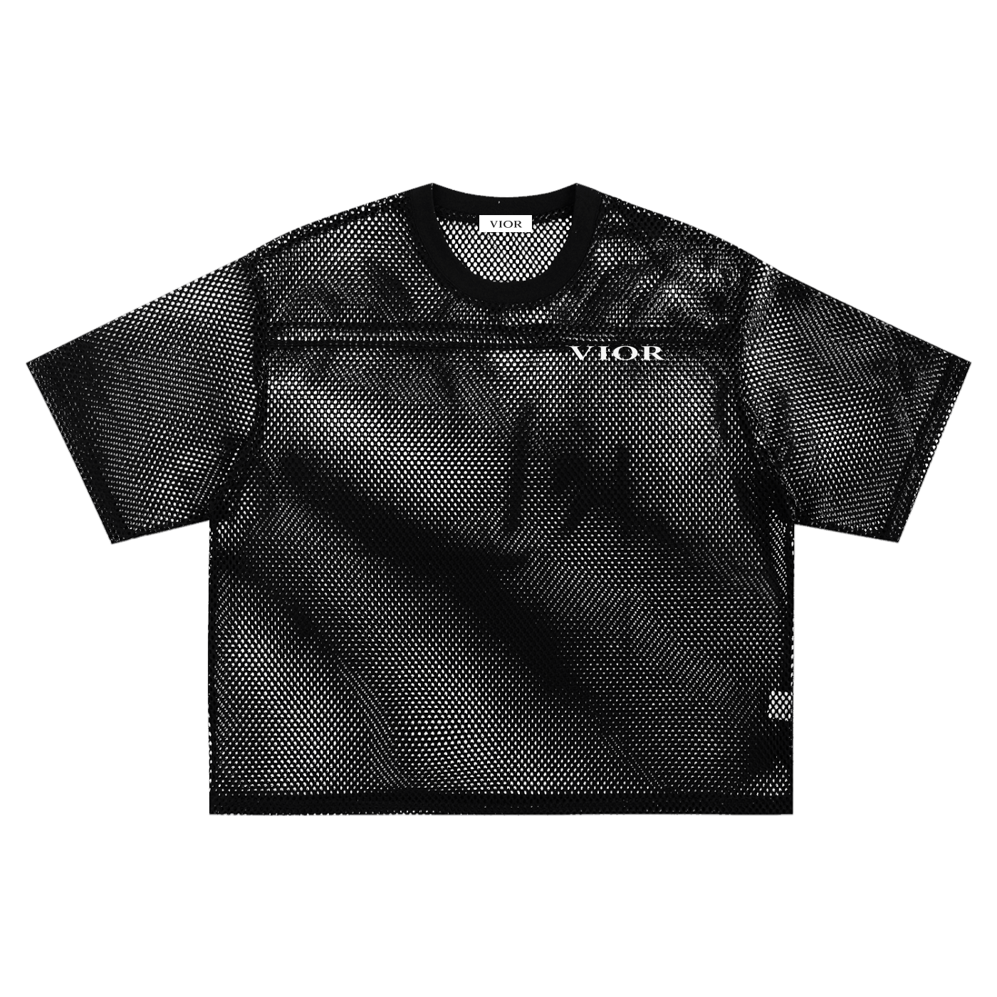 VIOR Sheer Mesh Boxy T-Shirt
