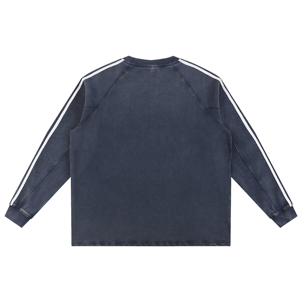 VIOR Snow Wash Stripe Sweatshirt