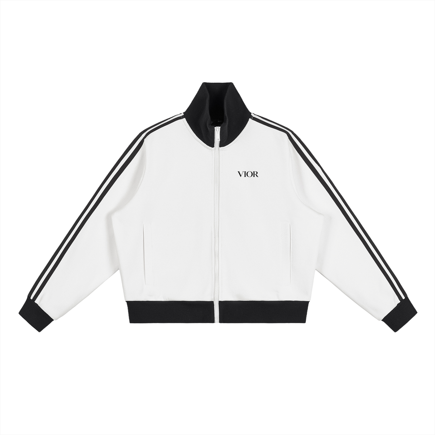 VIOR Signature Track Jacket – Ivory Essence