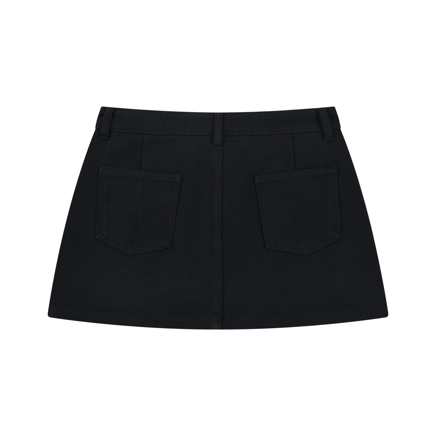 Vior Celeste Studded Denim Mini Skirt