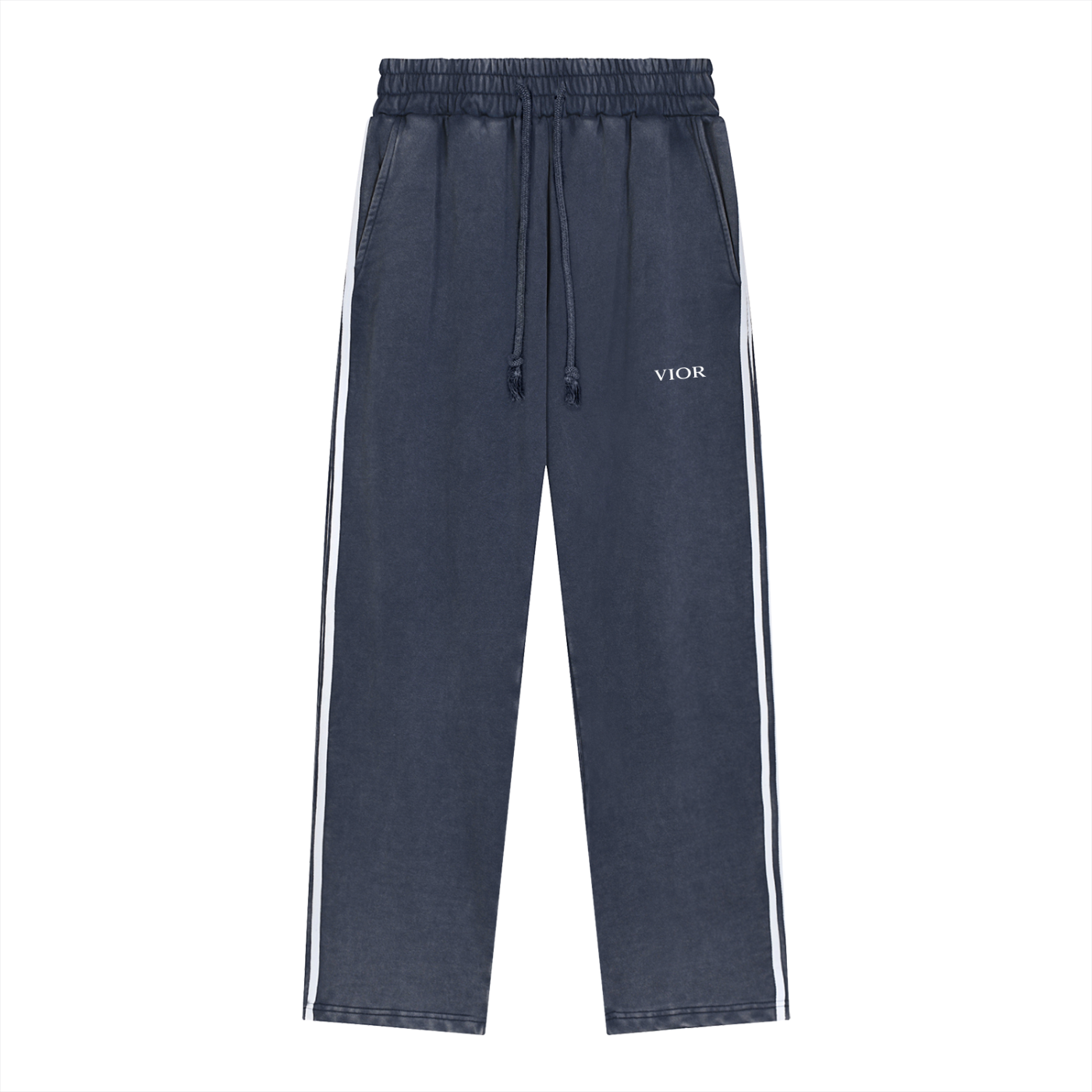 VIOR Snow Wash Stripe Sweatpants