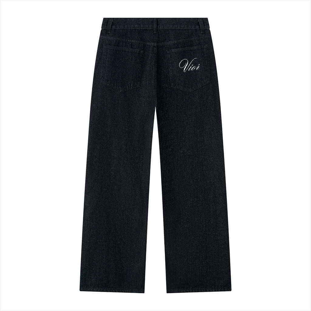 Vior Mercer Vintage Wash Wide-Leg Denim Jeans