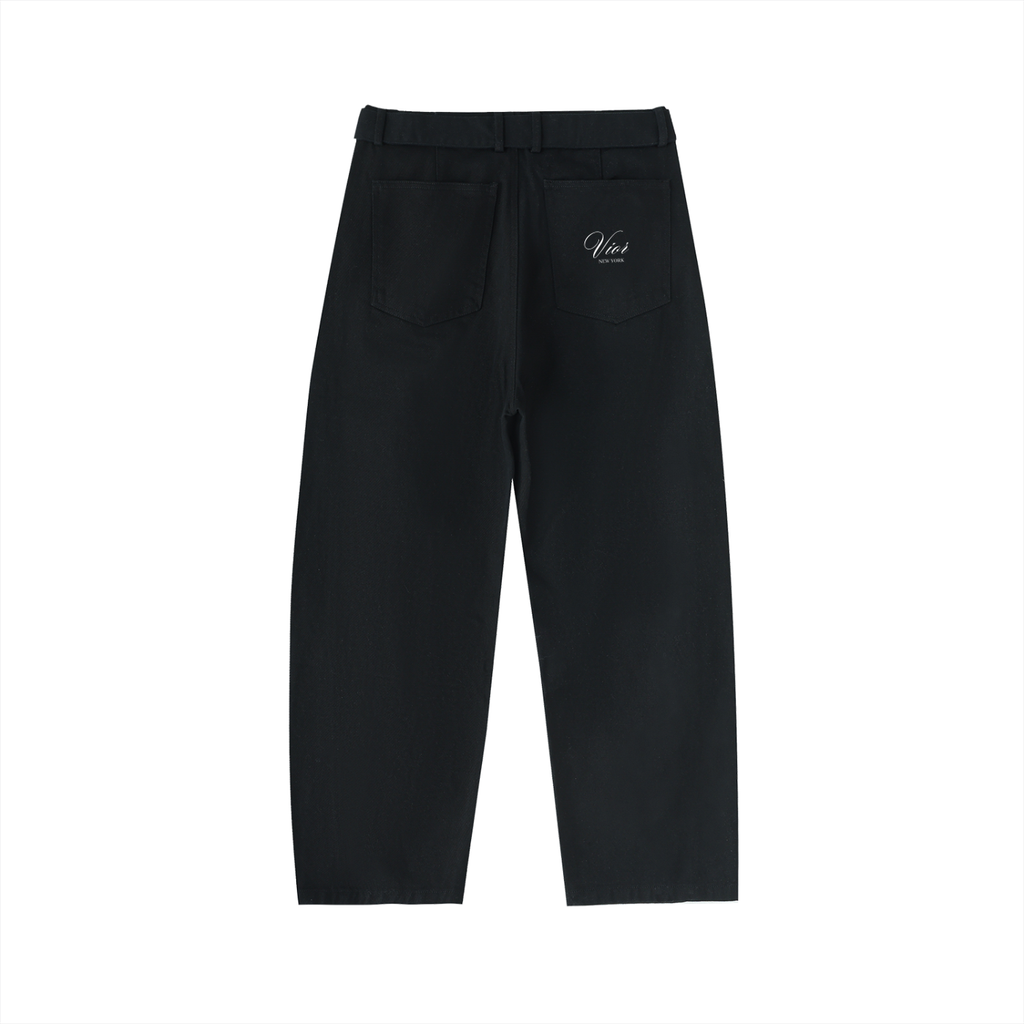 VIOR Hudson Belted Barrel-leg Trouser