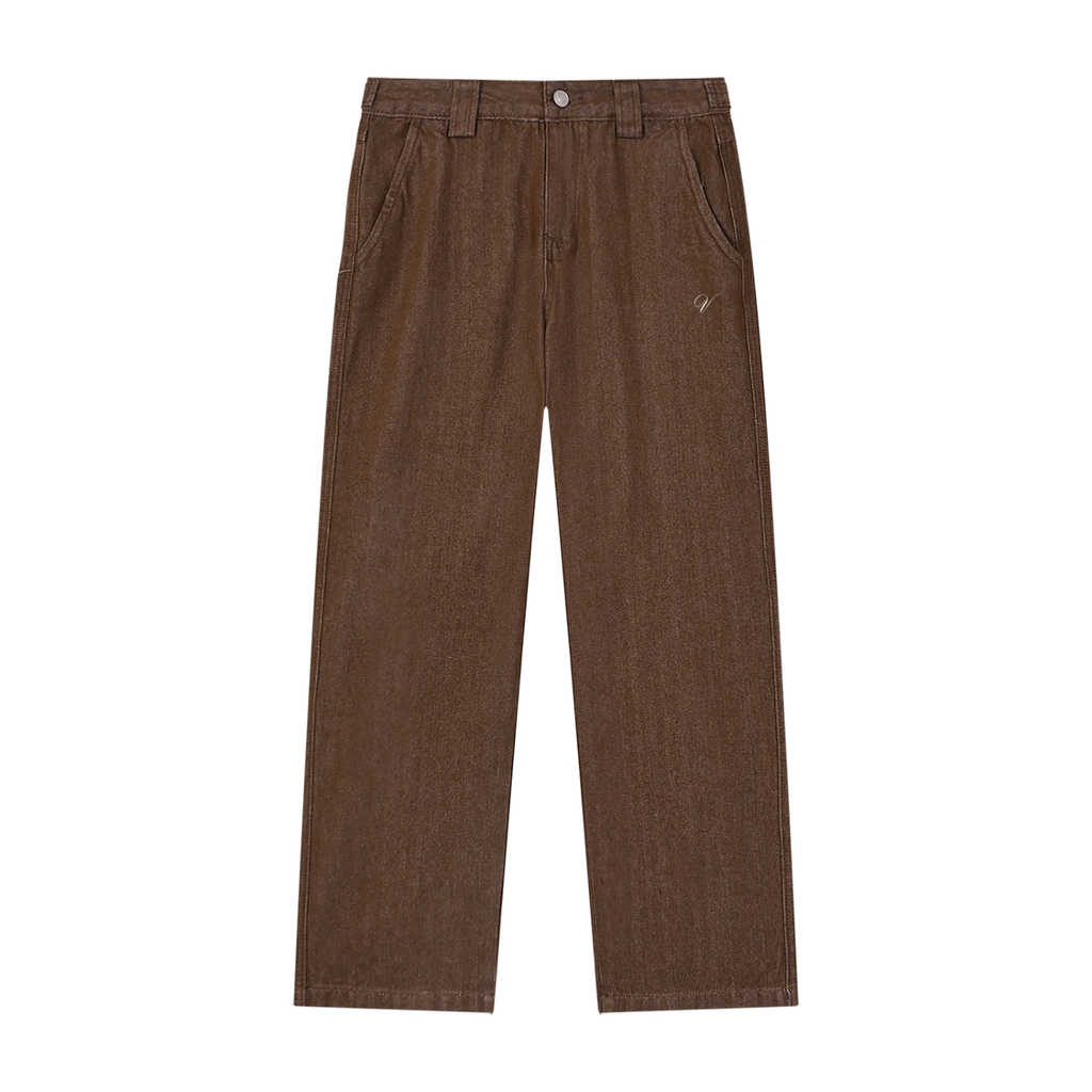 Vior Signature Straight-Leg Jeans – Espresso Brown