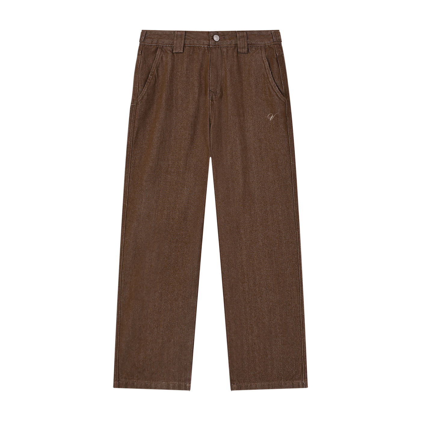 Vior Signature Straight-Leg Jeans – Espresso Brown
