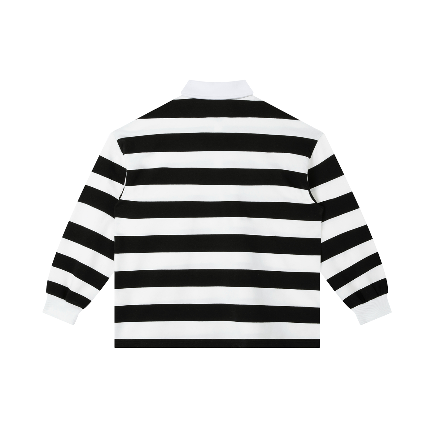 Vior Polo Club Heritage Stripe Polo – Noir/Blanco Edition