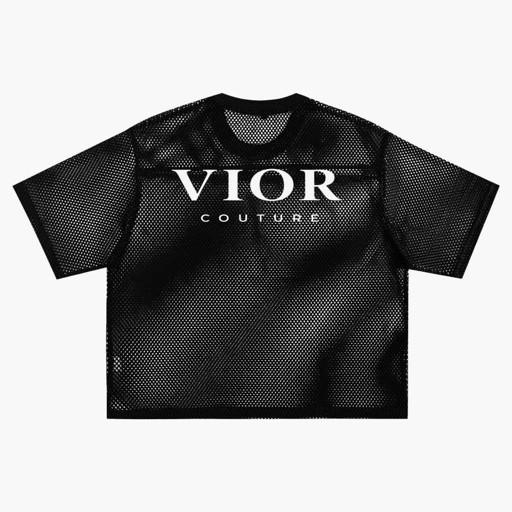 VIOR Sheer Mesh Boxy T-Shirt