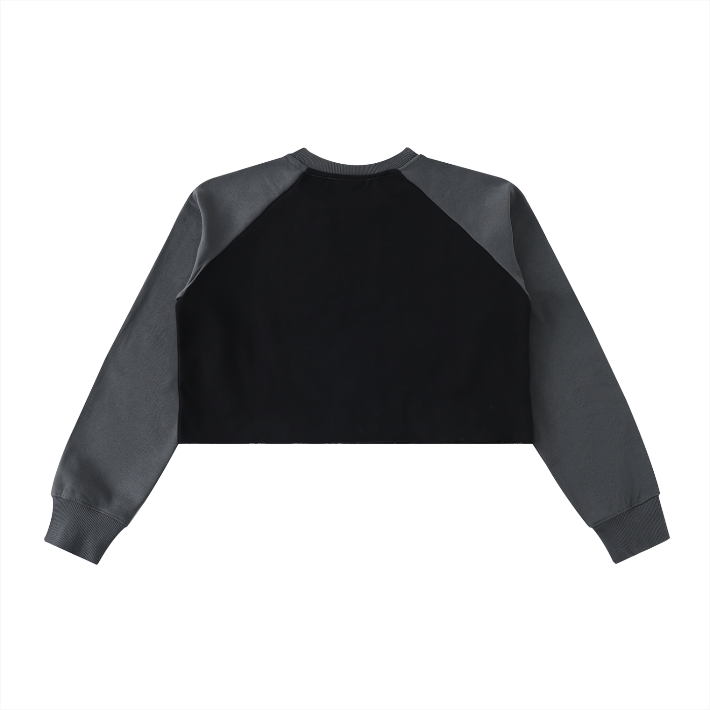 VIOR Raglan Raw - Hem Crop Sweatshirt