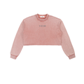 VIOR Snow Washed Cropped Sweatshirt