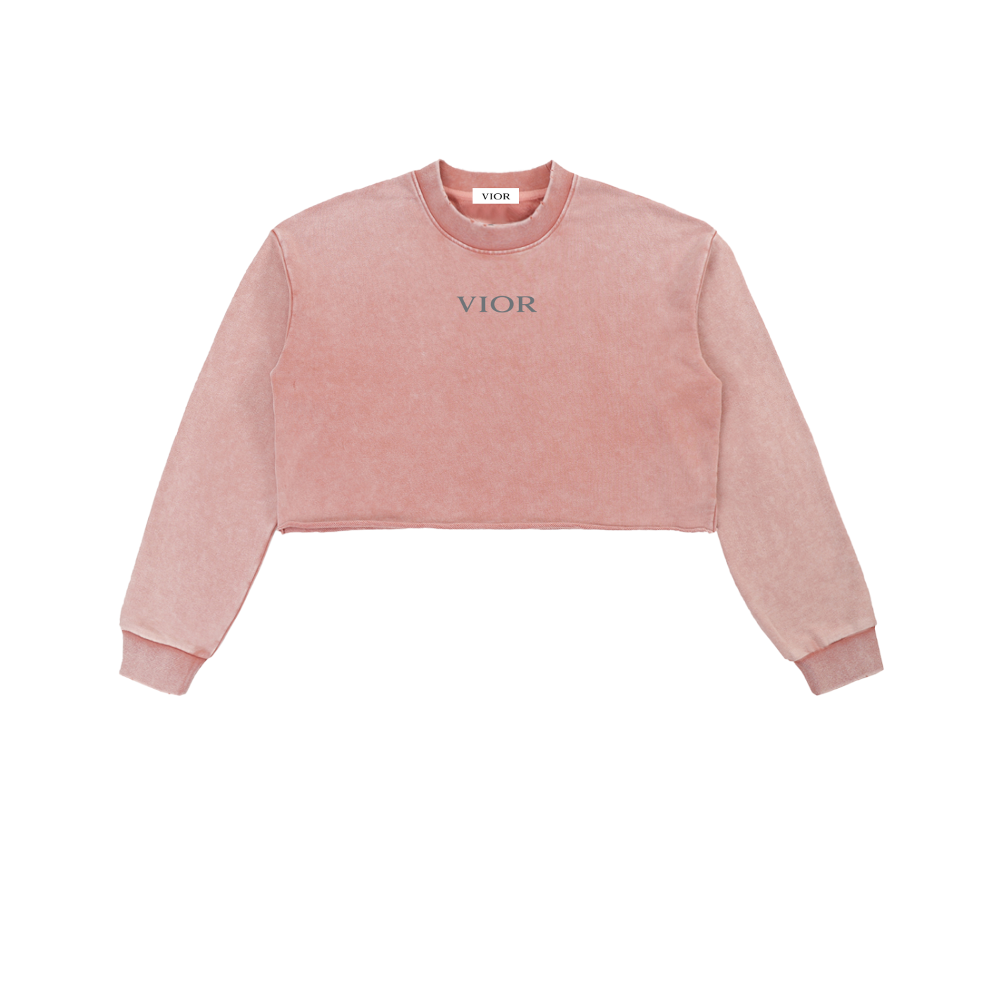 VIOR Snow Washed Cropped Sweatshirt