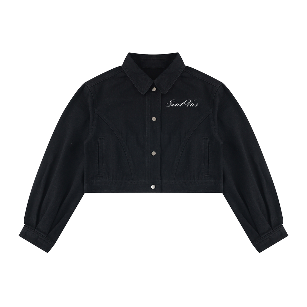 Saint Vior Signature Cropped Denim Jacket