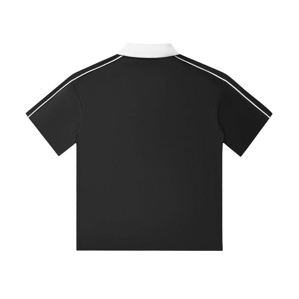 Vior Polo Club Sport Stripe Polo – Black/White