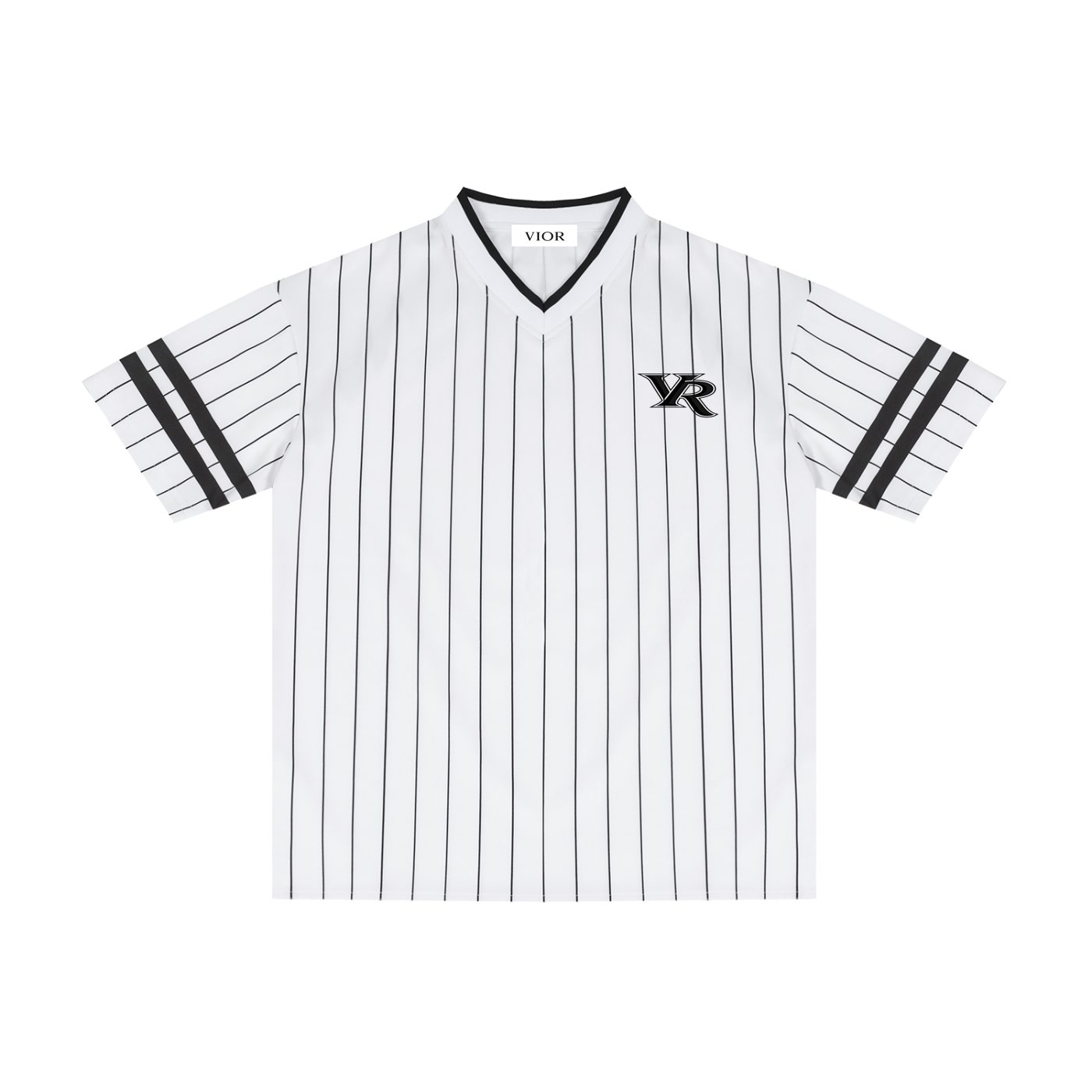 Vior Noir Pinstripe Crest Jersey