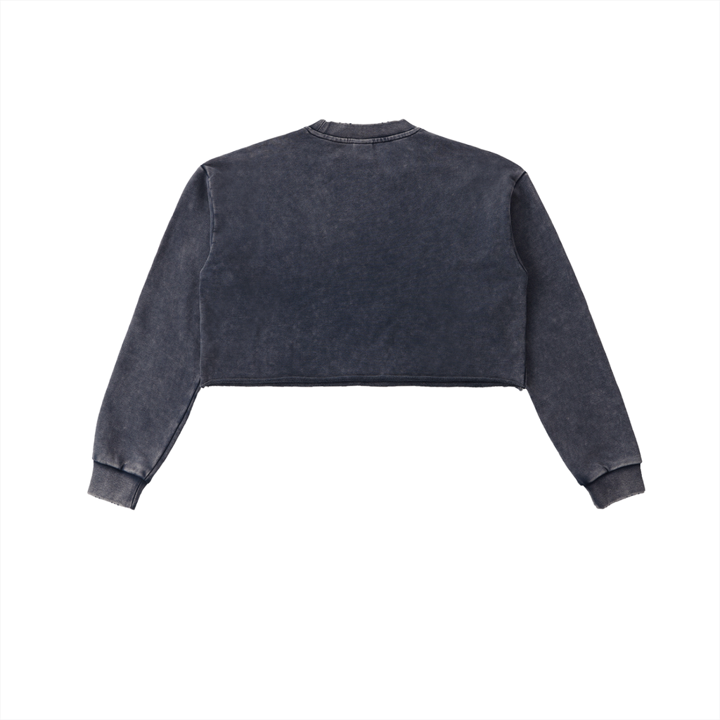 VIOR Snow Washed Cropped Sweatshirt