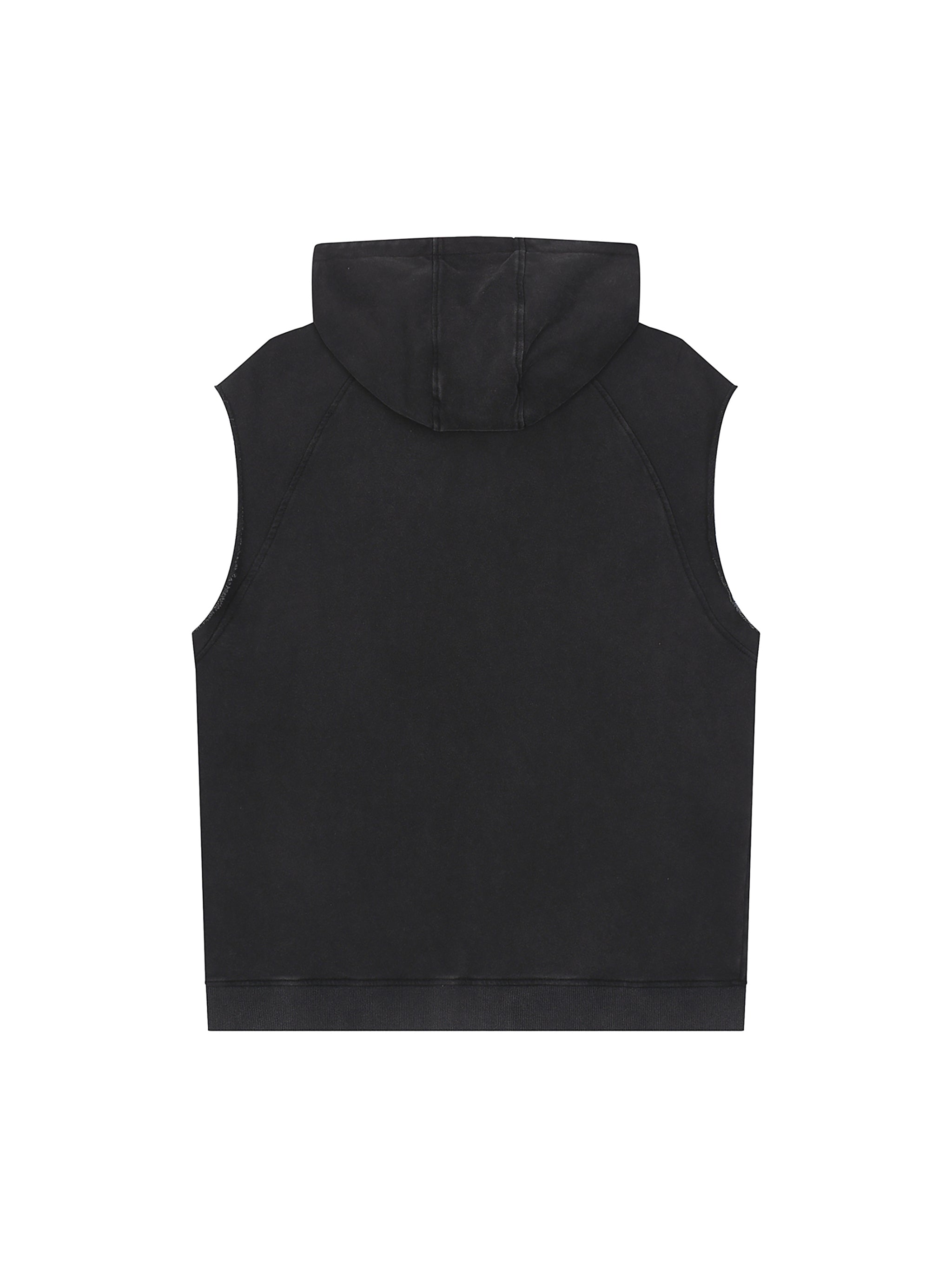 VIOR Snow Washed Sleeveless Hoodie