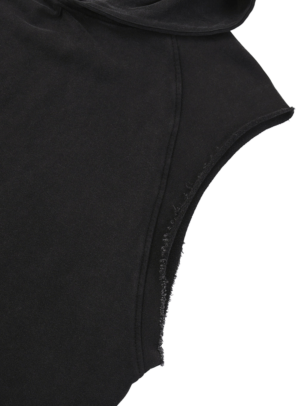 VIOR Snow Washed Sleeveless Hoodie