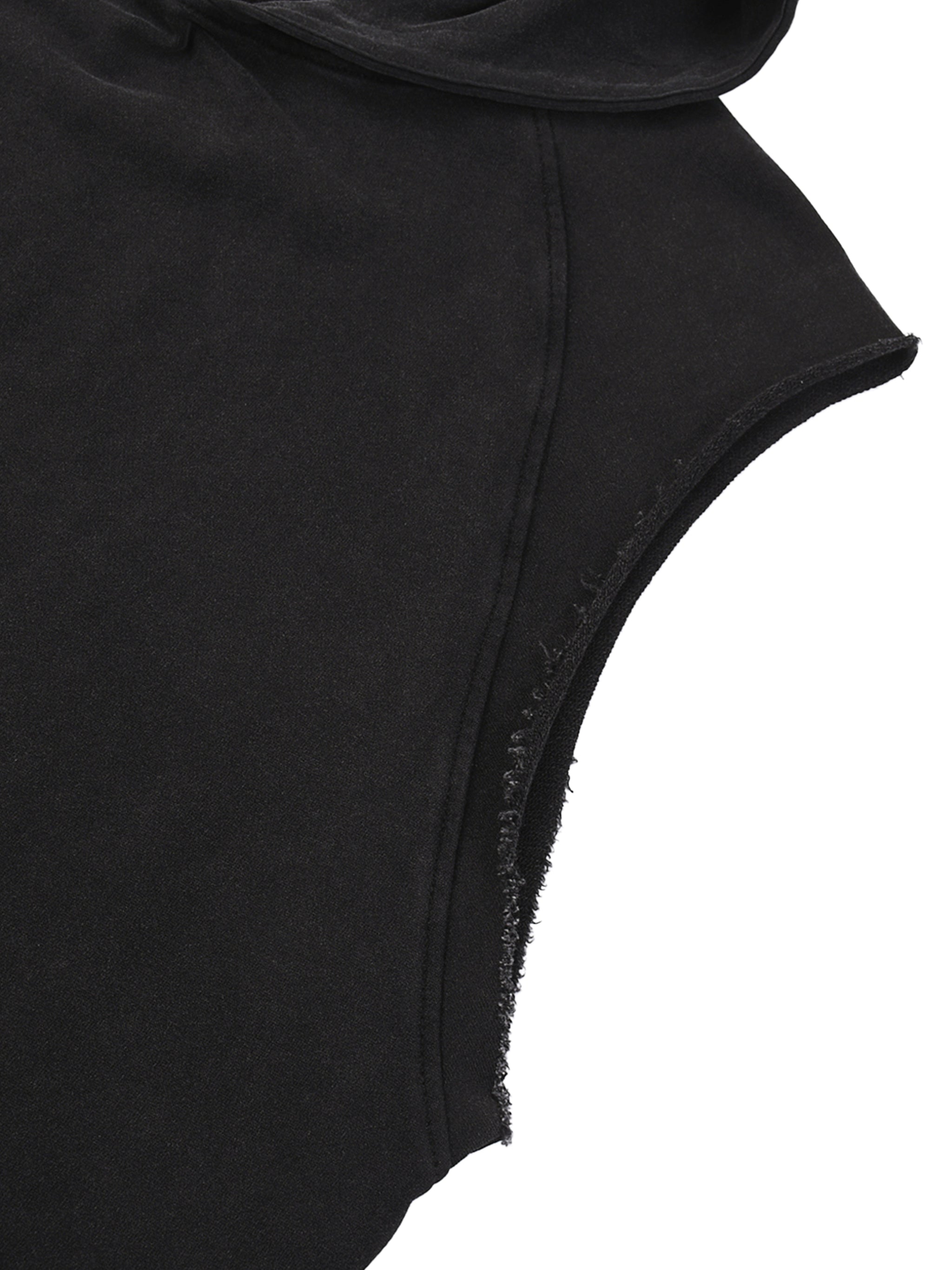 VIOR Snow Washed Sleeveless Hoodie