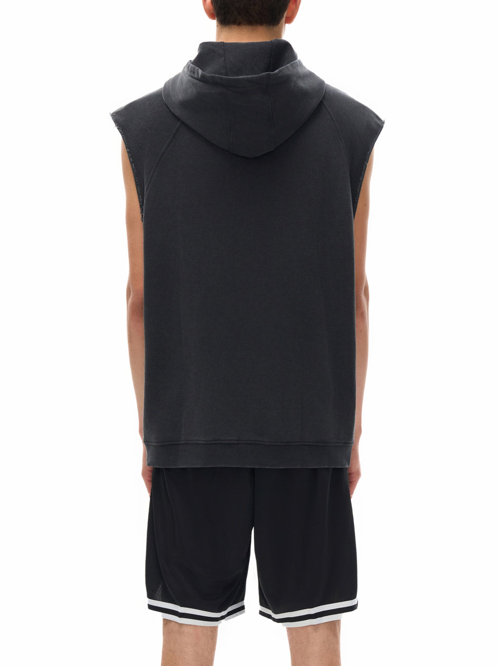 VIOR Snow Washed Sleeveless Hoodie