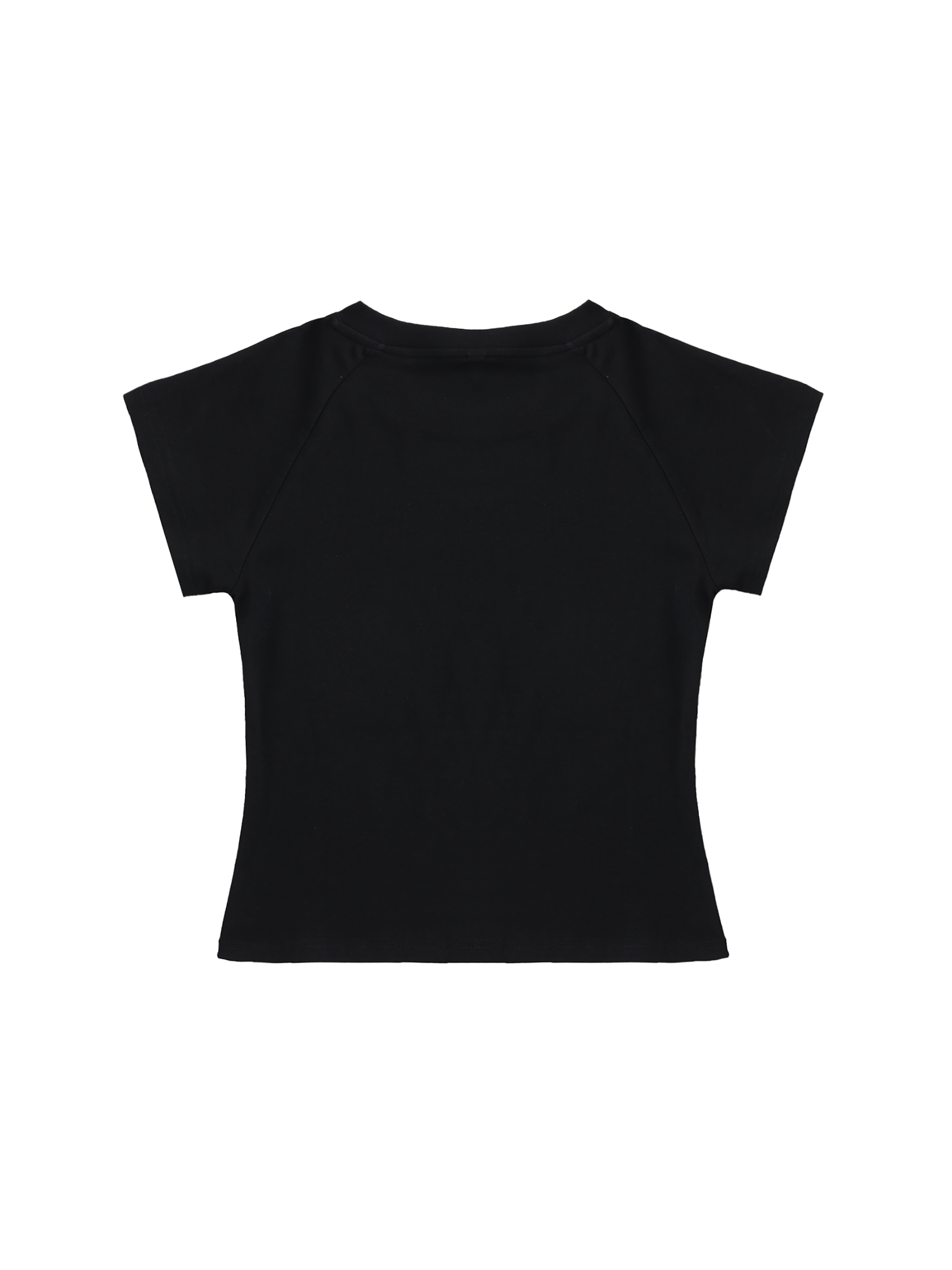 VIOR Essential Black Crop Tee
