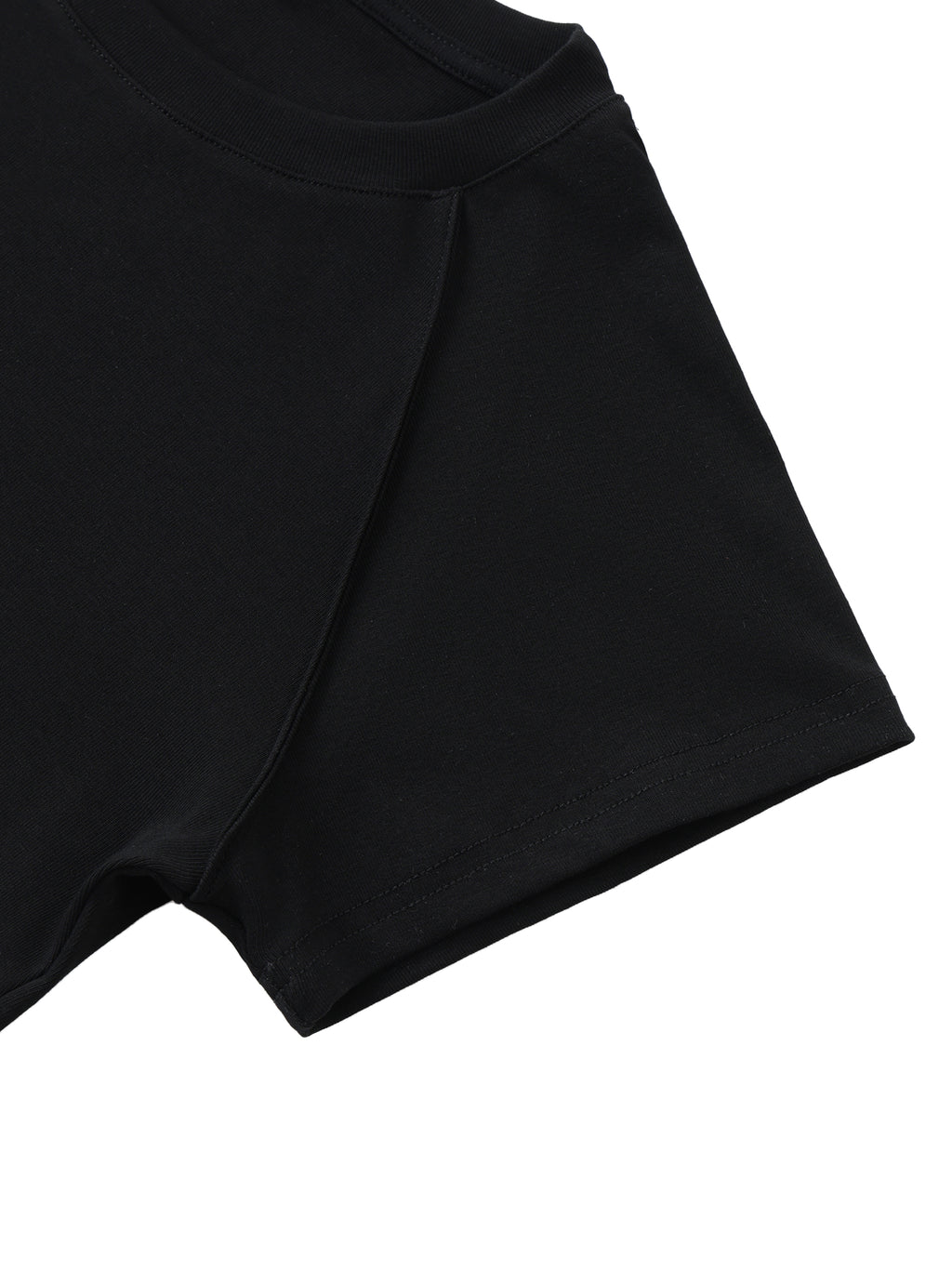 VIOR Essential Black Crop Tee