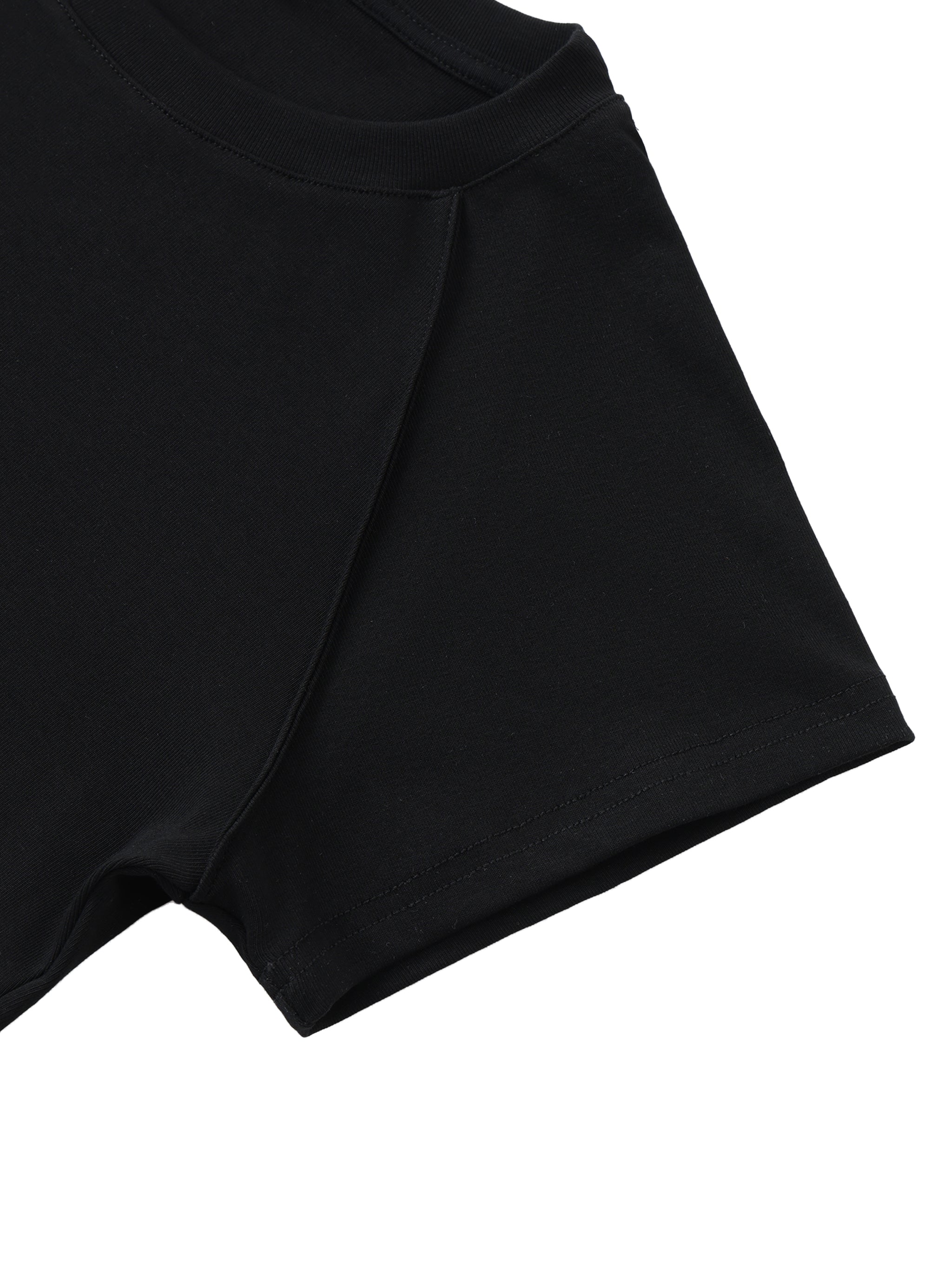 VIOR Essential Black Crop Tee