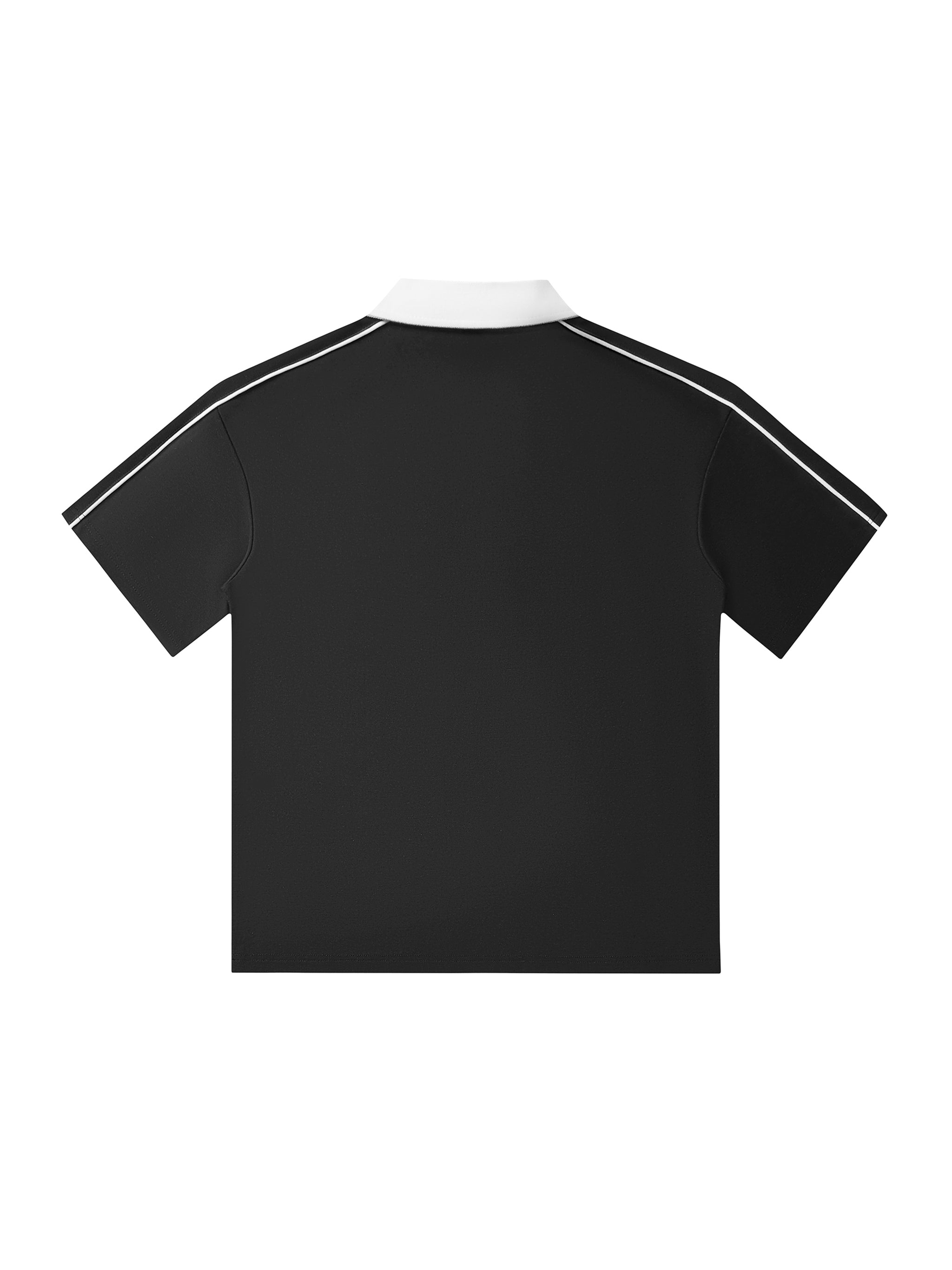Vior Polo Club Sport Stripe Polo – Black/White