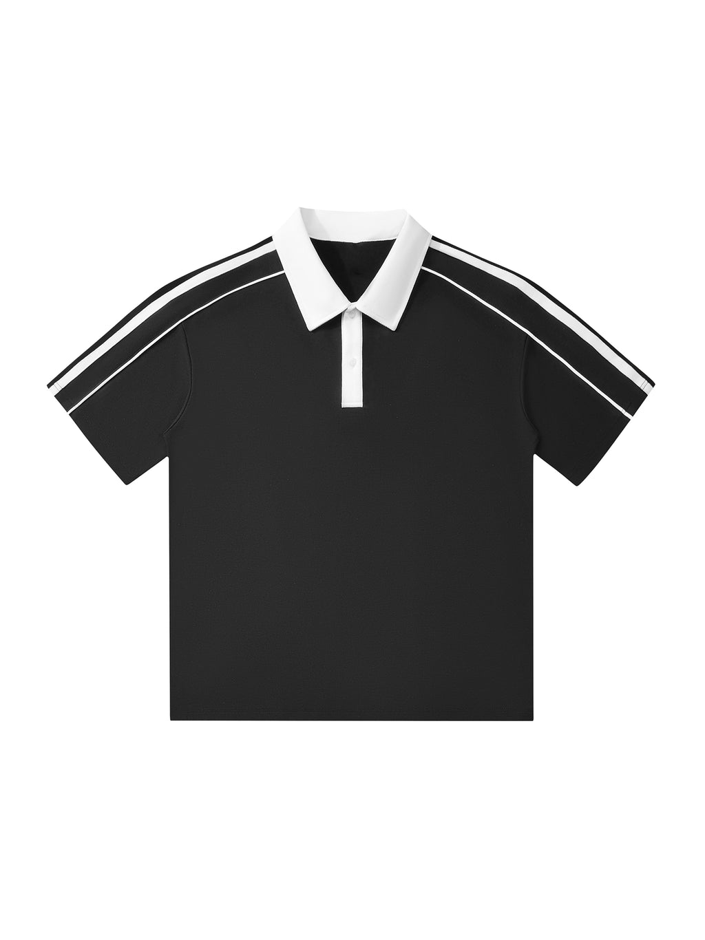 Vior Polo Club Sport Stripe Polo – Black/White