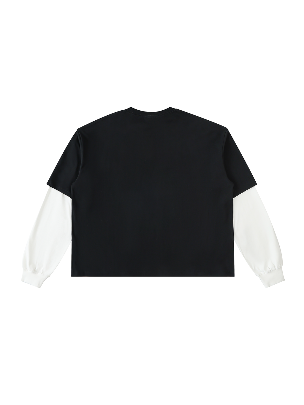 Vior Monogram Layered Long Sleeve Tee – Black/White