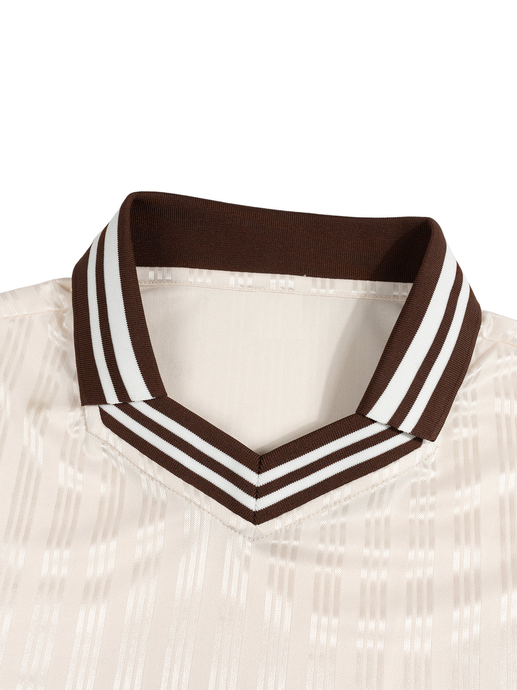 Vior Polo Club Riviera Knit Polo – Cream/Brown