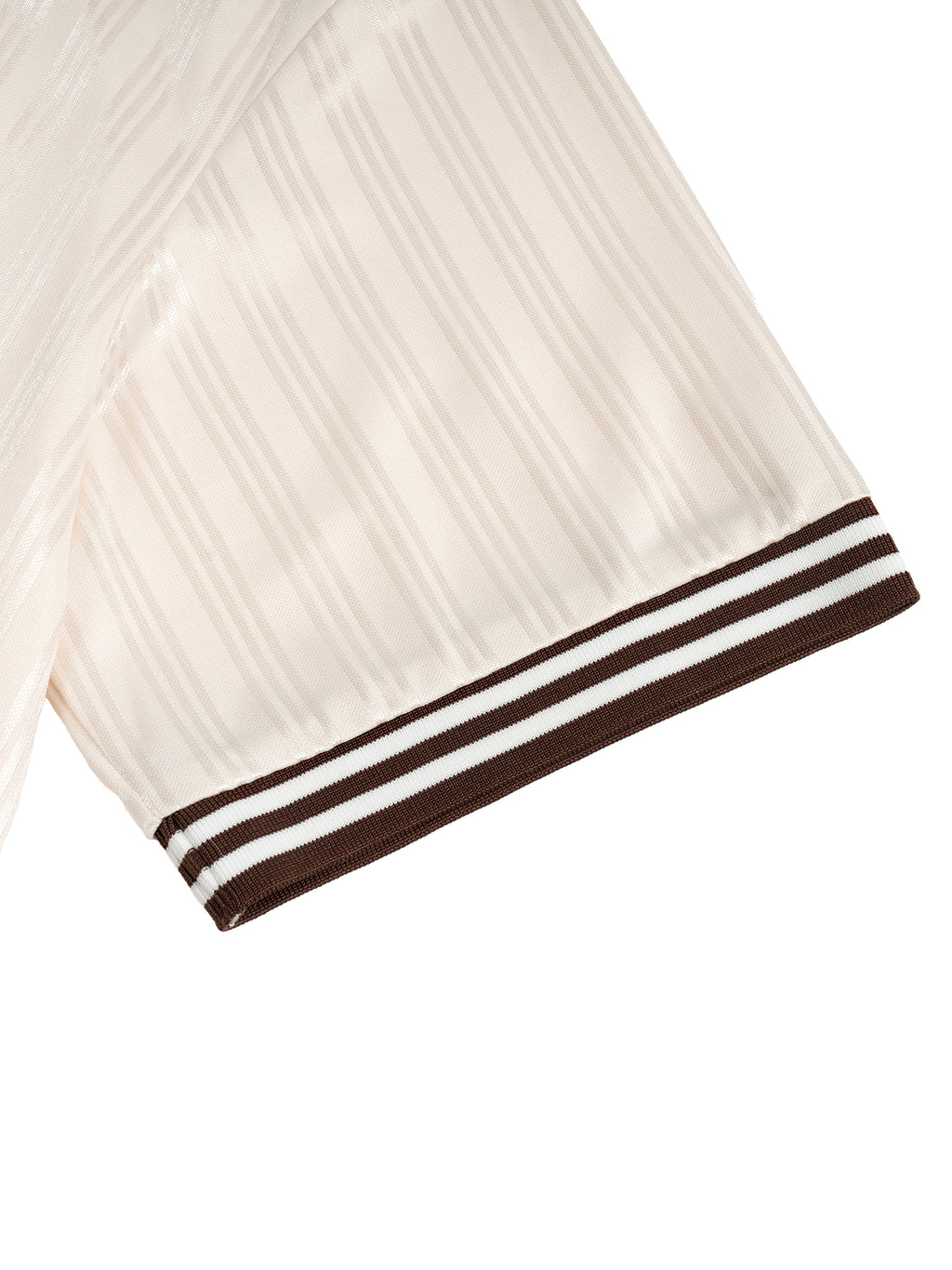 Vior Polo Club Riviera Knit Polo – Cream/Brown