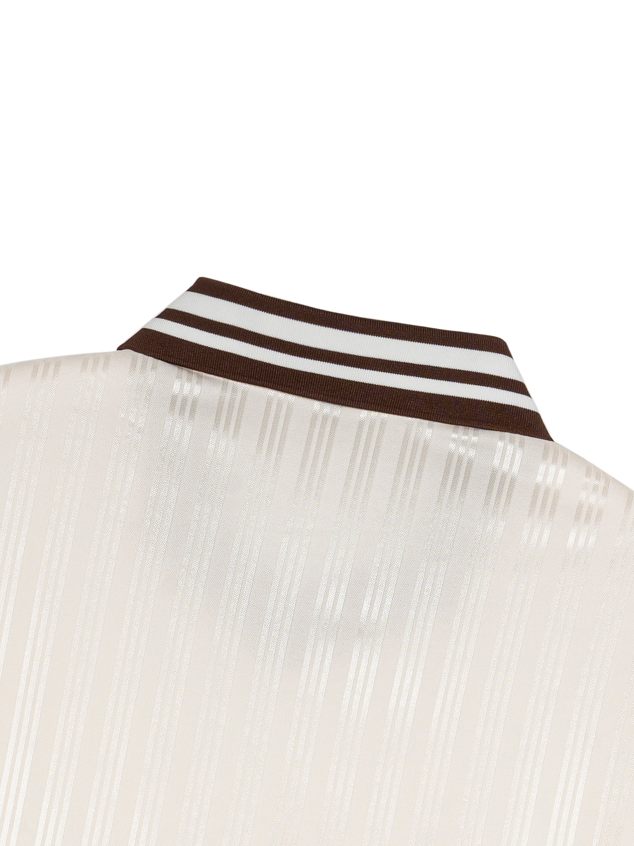 Vior Polo Club Riviera Knit Polo – Cream/Brown