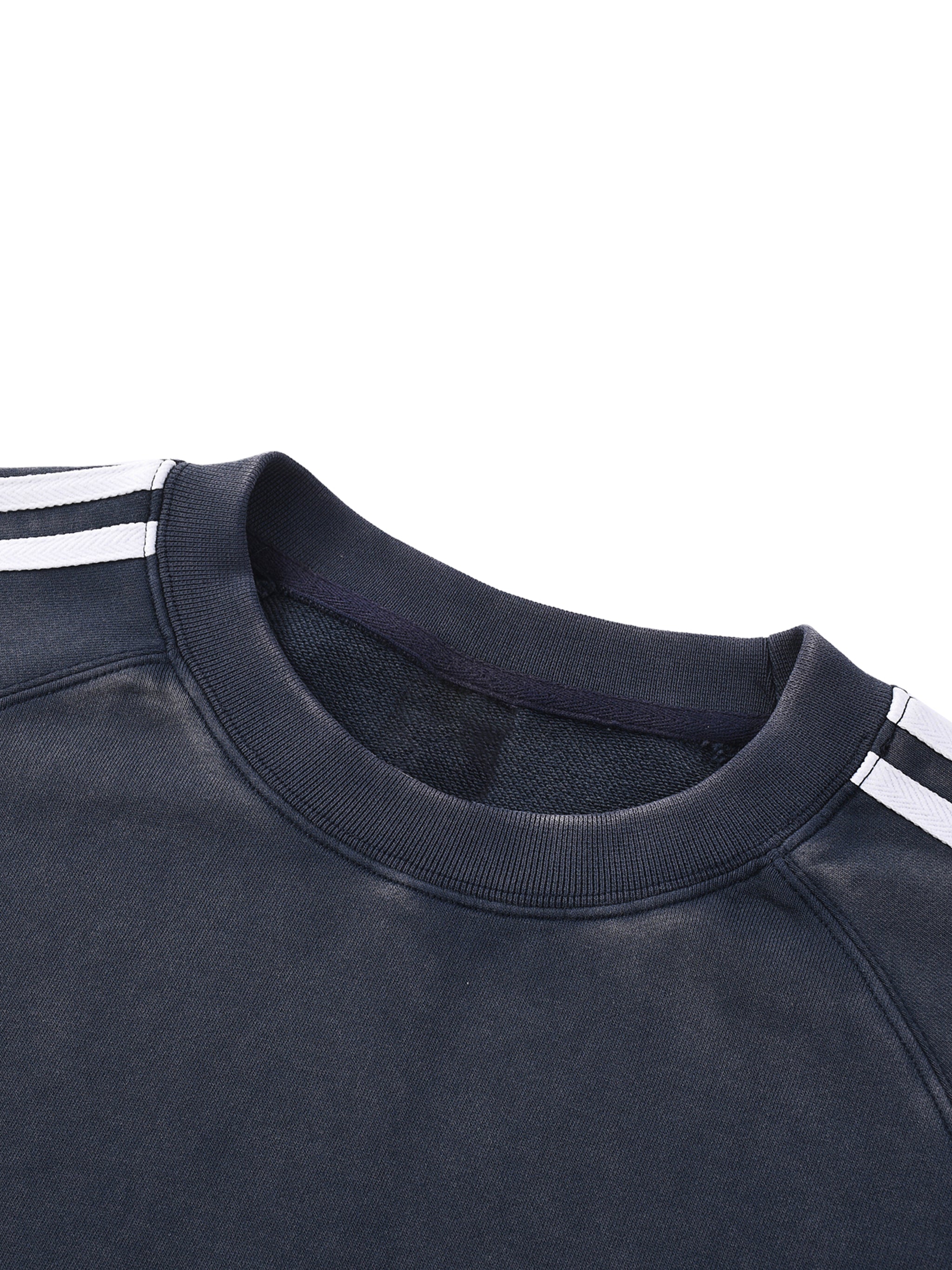 VIOR Snow Wash Stripe Sweatshirt