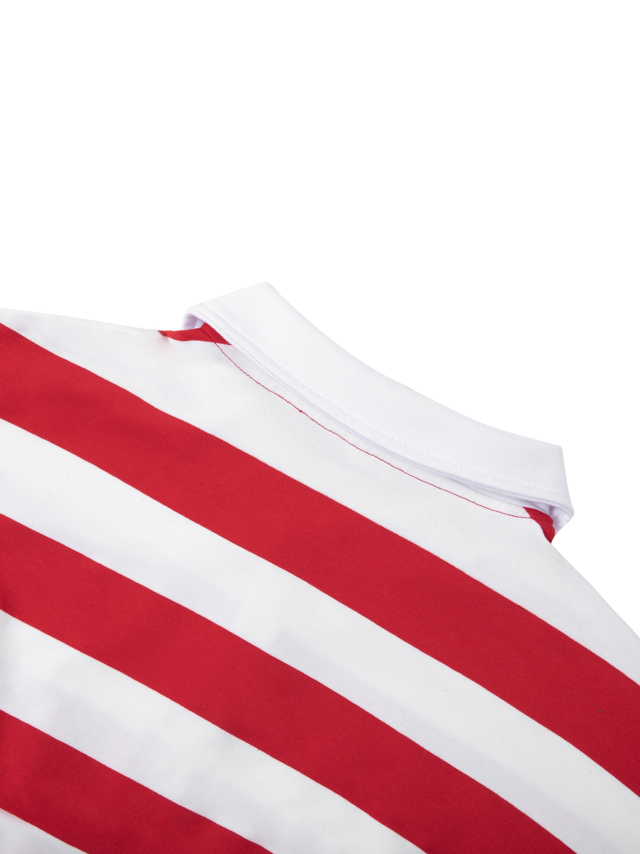 Vior Polo Club Heritage Stripe Polo – Red/White Edition
