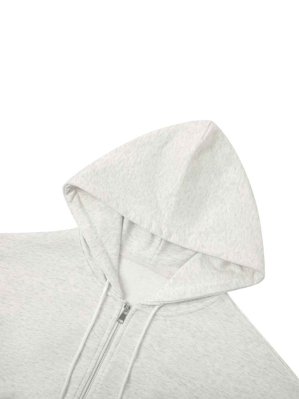 VIOR Cropped Zip Hoodie