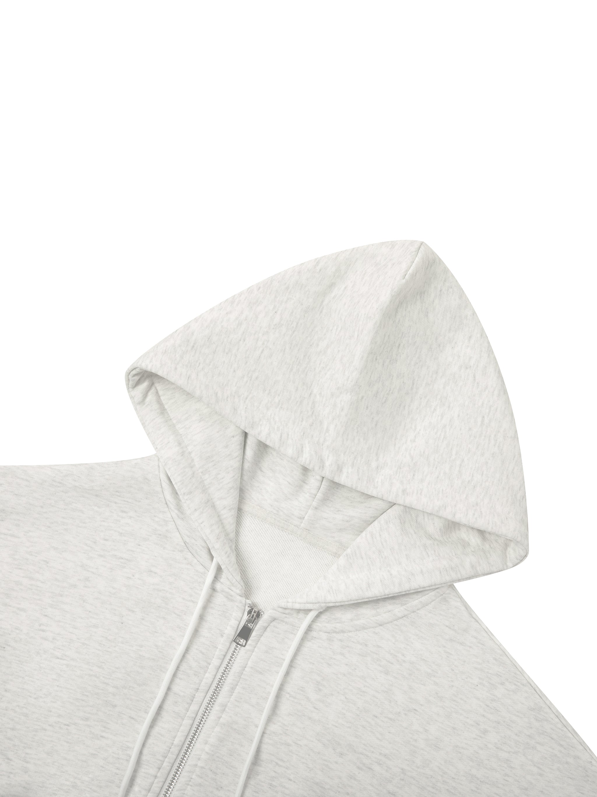 VIOR Cropped Zip Hoodie