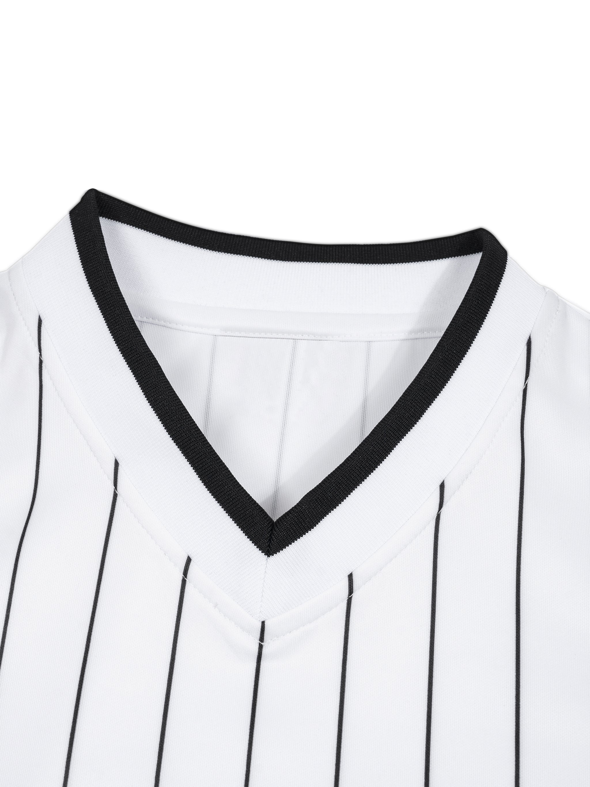 Vior Noir Pinstripe Crest Jersey
