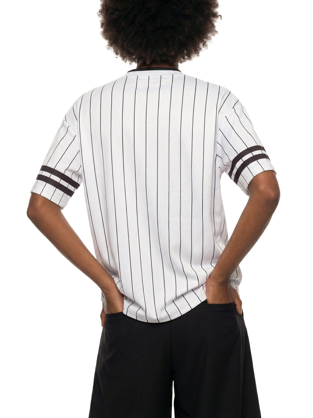 Vior Noir Pinstripe Crest Jersey