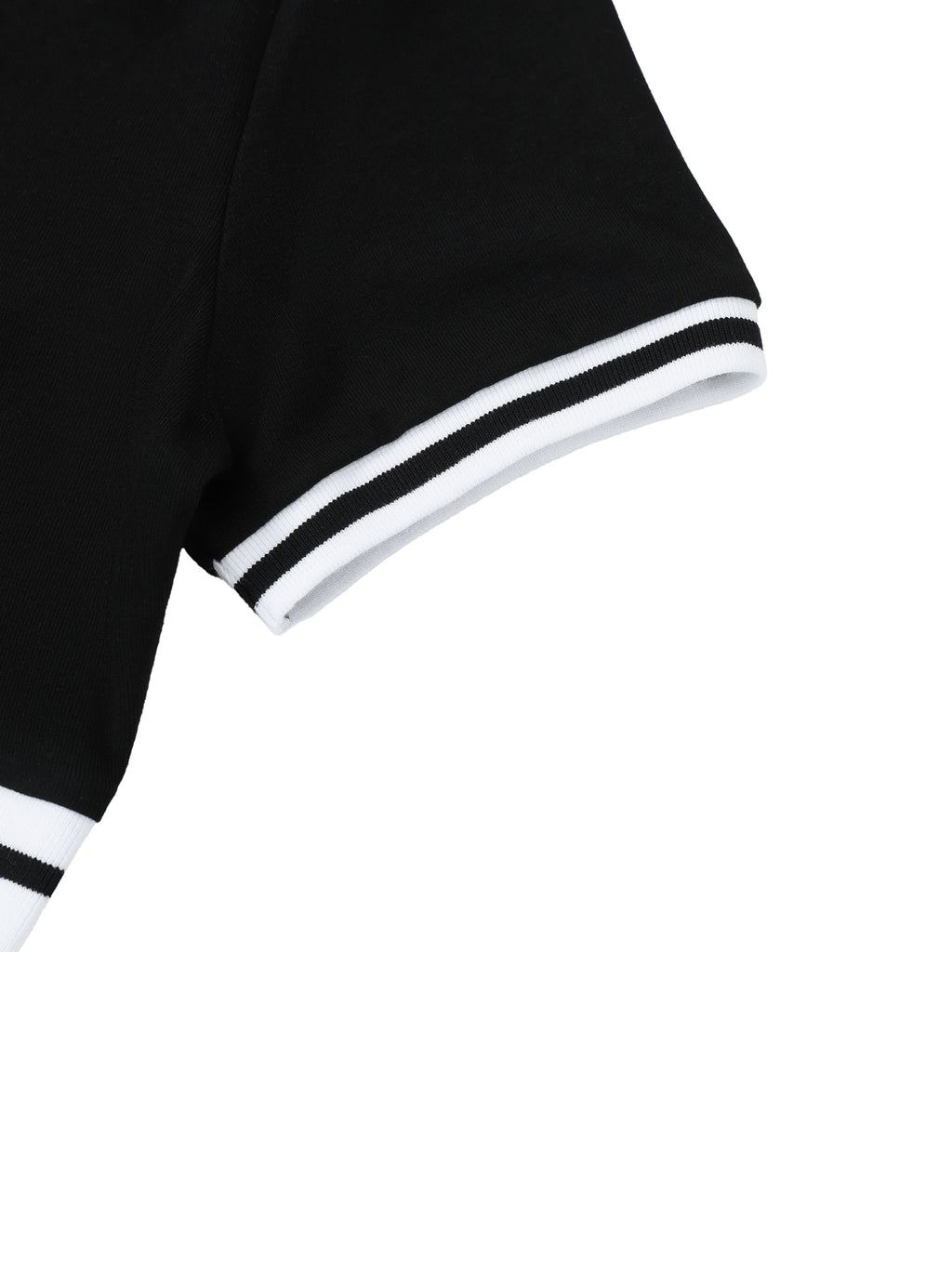 VIOR Signature Colorblock V-Neck Crop Tee